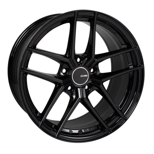 Enkei TY5 18x8.5 5x100 45mm Offset 72.6mm Bore Black Wheel - Mammoth Racing -