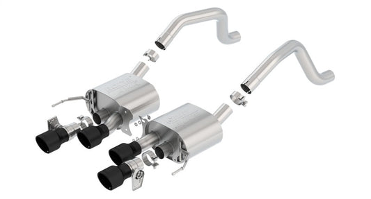 Borla 2015+ Chevy Corvette C7 Z06 6.2L Axle Back ATAK Exhaust Black Quad Tips w/o AFM w/ NPP - My Store