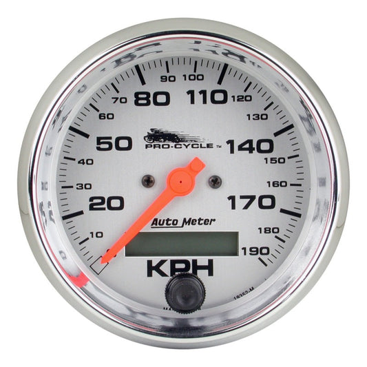 Autometer Pro-Cycle Gauge Speedo 3 3/4in 120 Mph Elec Silver - My Store