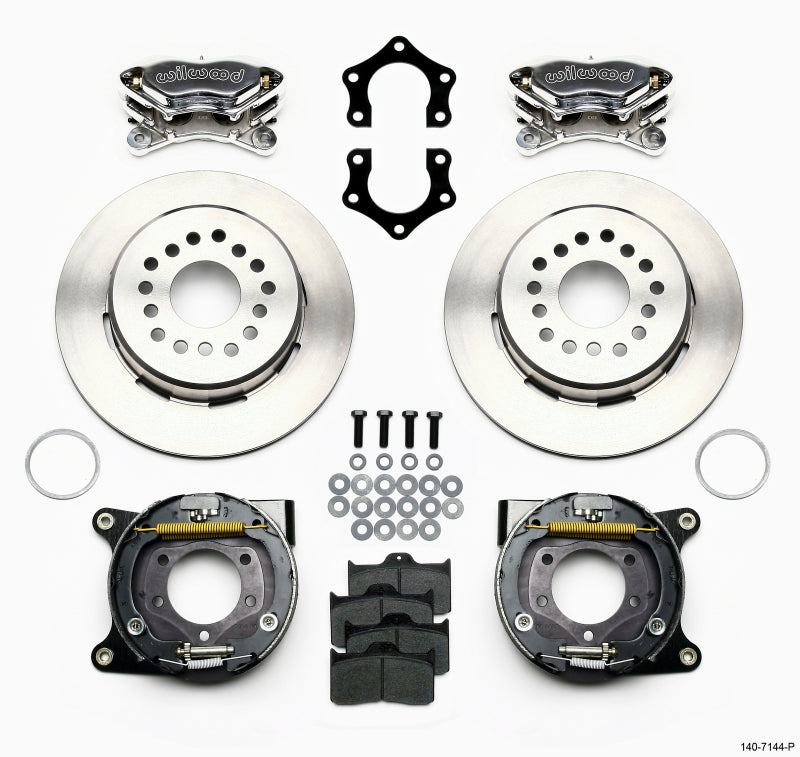 Wilwood Forged Dynalite P/S Park Brake Kit Polished Mopar/Dana 2.36in Off w/Snap Ring Brng - My Store