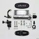 Wilwood HV Tandem M/C Kit w L/H Bracket & Prop Valve - 1in Bore Ball Burnished - My Store