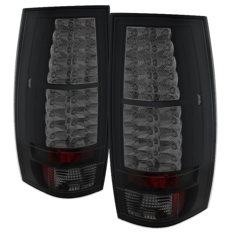 Spyder Chevy Suburban/GMC Yukon/Yukon Denali 07-14 LED Tail Lights Blk Smke ALT-YD-CSUB07-LED-BSM - Mammoth Racing -
