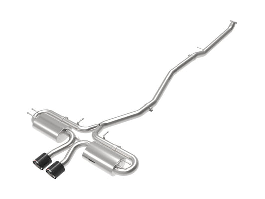 aFe POWER Takeda 3in 304 SS Cat-Back Exh w/Center Carbon Fiber Tips 17-19 Honda Civic Si L4-1.5L (t) - Mammoth Racing -