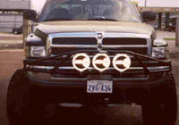 N-Fab Pre-Runner Light Bar 94-01 Dodge Ram 1500/2500/3500 - Tex. Black - Mammoth Racing -