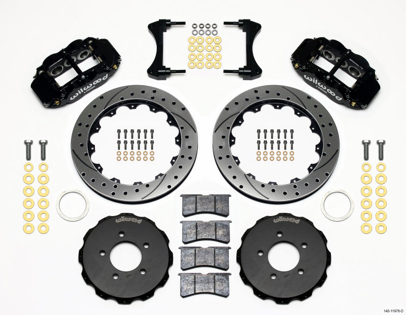 Wilwood Narrow Superlite 6R Front Hat Kit 12.88in Drilled 2006-Up Civic / CRZ - Mammoth Racing -