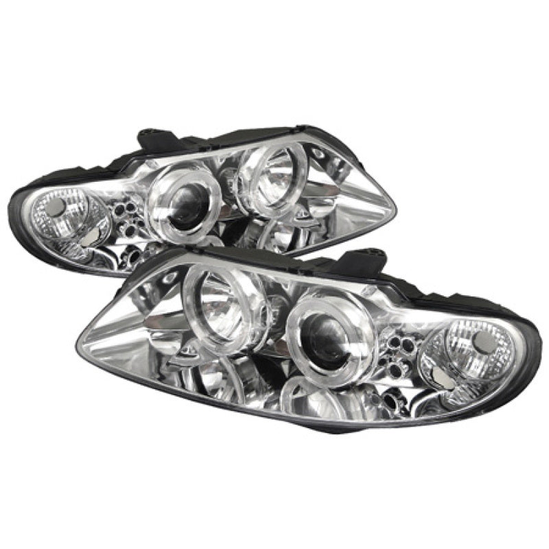 Spyder Pontiac GTO 04-06 Projector Headlights LED Halo LED Chrome High H1 Low H1 PRO-YD-PGTO04-HL-C - Mammoth Racing -