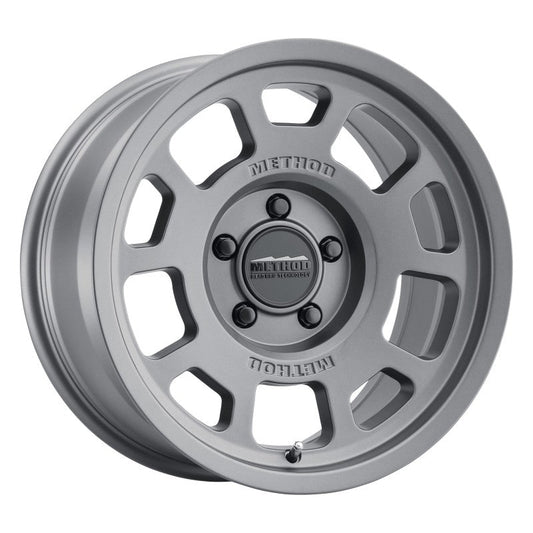 Method Mr705 17x8.5 0mm Offset 5x5 71.5mm CB Titanium Wheel