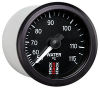 Autometer Stack Instruments 52mm 50-115 Celsius 3/8 Bspt (M) Mechanical Water Temp Gauge - Black - My Store
