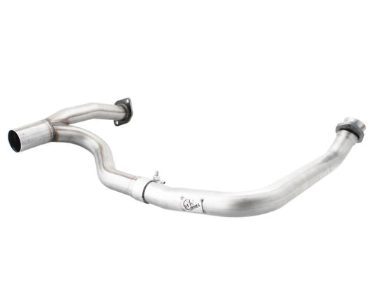 aFe Power Twisted Steel Y-Pipe Aluminized 2in 12-14 Jeep Wrangler (JK) V6 3.6L (4dr) - Mammoth Racing -