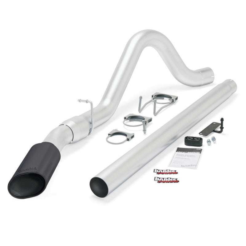 Banks Power 08-10 Ford 6.4L (All W/B) Monster Exhaust System - SS Single Exhaust w/ Black Tip - Mammoth Racing -