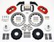 Wilwood Narrow Superlite 6R Front Hub Kit 12.88in Drill Red Large GM 57-70 Drop Spindle - Mammoth Racing -