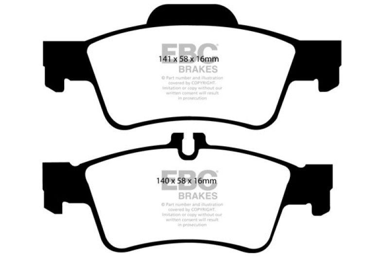 EBC 04-06 Mercedes-Benz CL500 5.0 Redstuff Rear Brake Pads - My Store