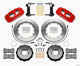 Wilwood Aero6 Front Hat Kit 14.00 Red 1999-2012 Subaru WRX w/Lines - Mammoth Racing -