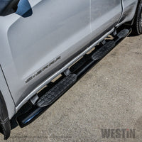 Westin 2019 Chevrolet Silverado Double Cab w/ 6.5in Bed PRO TRAXX 5 W2W Oval Nerf Step Bars - Black - Mammoth Racing -