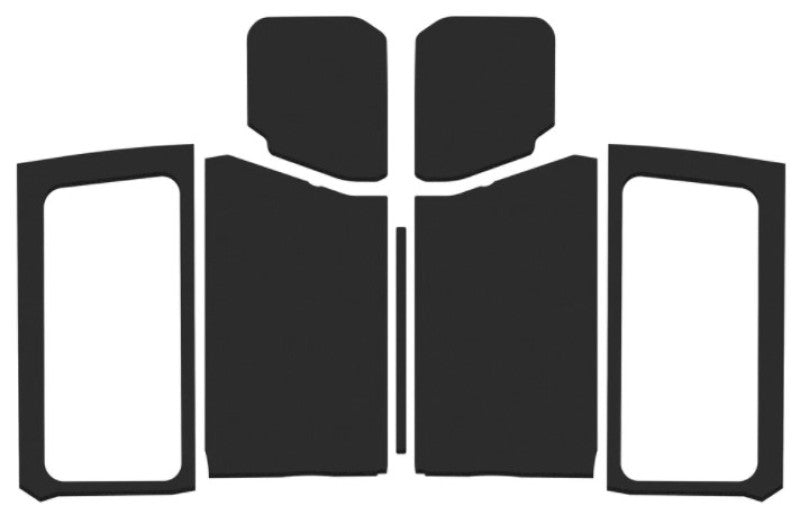 DEI 2019+ Jeep Wrangler JL 2DR Leather Look Headliner Complete Kit - Black - Mammoth Racing -