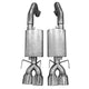 Kooks 05-08 Chevy Corvette C6 Ls2/ls3 6.0l/6.2l OEM x 2 1/2in Axleback w/Pol tips - Mammoth Racing -