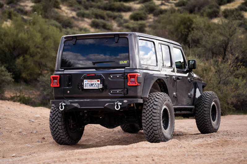 DV8 Offroad 18-22 Jeep Wrangler JL Spare Tire Delete Kit w/Light Mounts - Mammoth Racing -