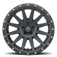 Icon Compression 20x10 6x135 -19mm Offset 4.75inBS Satin Black Wheel - Mammoth Racing -