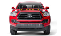 AVS 2016-2019 Toyota Tacoma Aeroskin Low Profile Hood Shield w/ Lights - Black - Mammoth Racing -