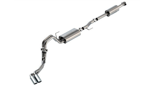 Borla F-150 2021 3.3L CC SB EC STB XL/XLT/Lariat/KR/Plnm/LTD 3/2.25 DSE Cat-Back ATAK Chrome Tips - Mammoth Racing -