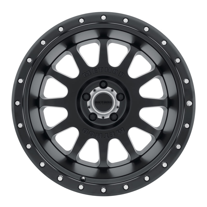 Method Mr605 NV 20x9 -12mm Offset 5x5 71.5mm CB Matte Black Wheel - Mammoth Racing -