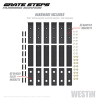 Westin Grate Steps Running Boards 68 in - Textured Black - Mammoth Racing -