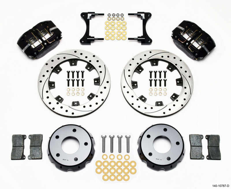 Wilwood Dynapro Radial Front Drag Kit 11.75in Vented Drilled 98-02 Camaro/Firebird - Mammoth Racing -