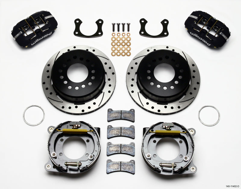 Wilwood Dynapro Low-Profile 11.00in P-Brake Kit Drilled New Big Ford 2.36in Offset - Mammoth Racing -