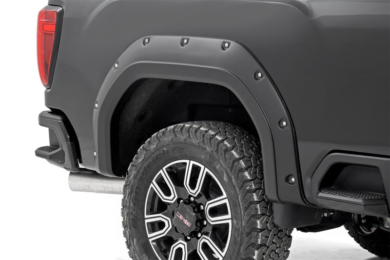 EGR 2020 GMC Sierra HD Bolt-On Style Black Fender Flare - Set - Mammoth Racing -