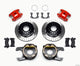Wilwood D154 P/S P-B Kit Drilled-Red Small Ford 2.50in Offset - Mammoth Racing -