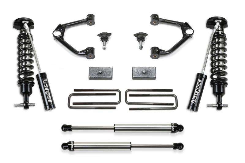 Fabtech 19-21 GM C/k1500 P/U Diesel 3in Budget Sys w/Dl 2.5 Resi & 2.25 - Mammoth Racing -