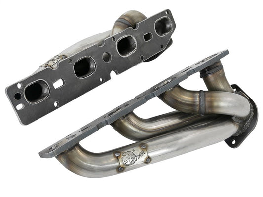 aFe Power Twisted Steel 304SS Shorty Header 09-18 Dodge Challenger / Charger V8-5.7L - Mammoth Racing -
