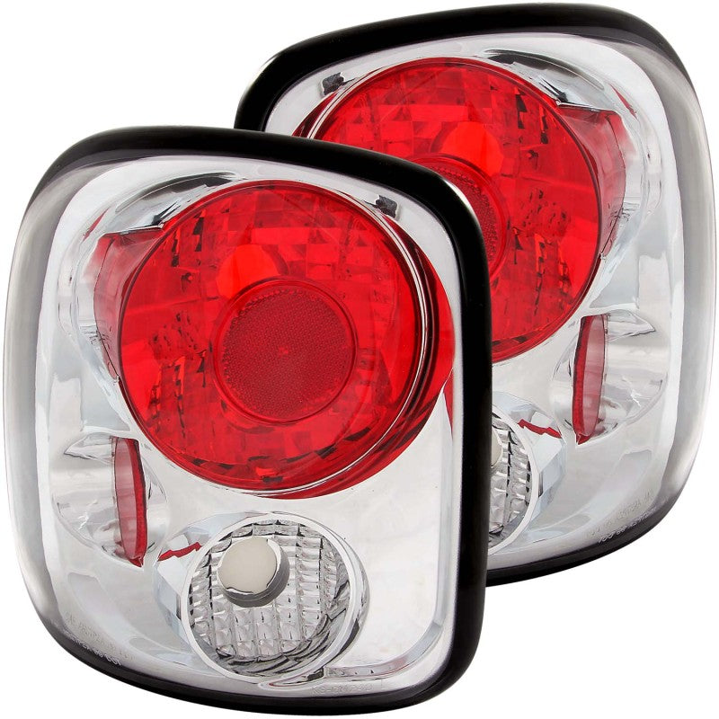 ANZO 1999-2004 Chevrolet Silverado Taillights Chrome - Mammoth Racing -