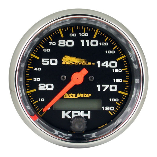 Autometer Pro-Cycle Gauge Speedo 3 3/4in 120 Mph Elec Black - My Store