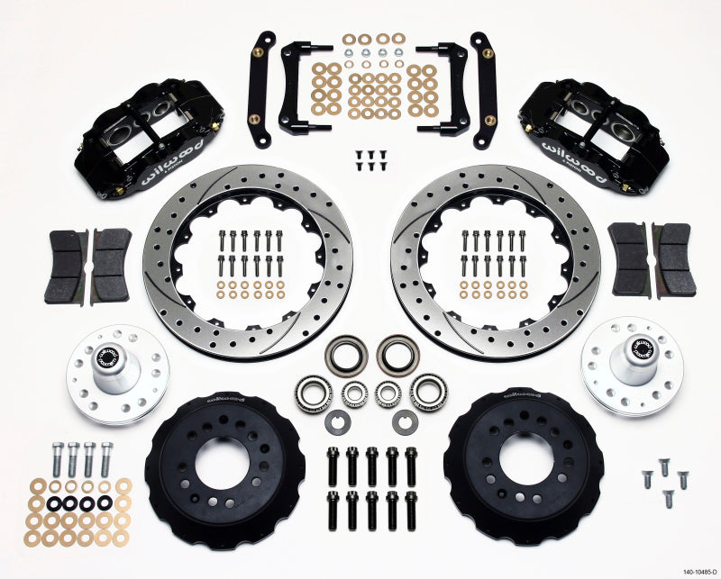 Wilwood Narrow Superlite 6R Front Hub Kit 12.88in Drilled 70-78 Camaro (*Line Kit Needed*) - Mammoth Racing -