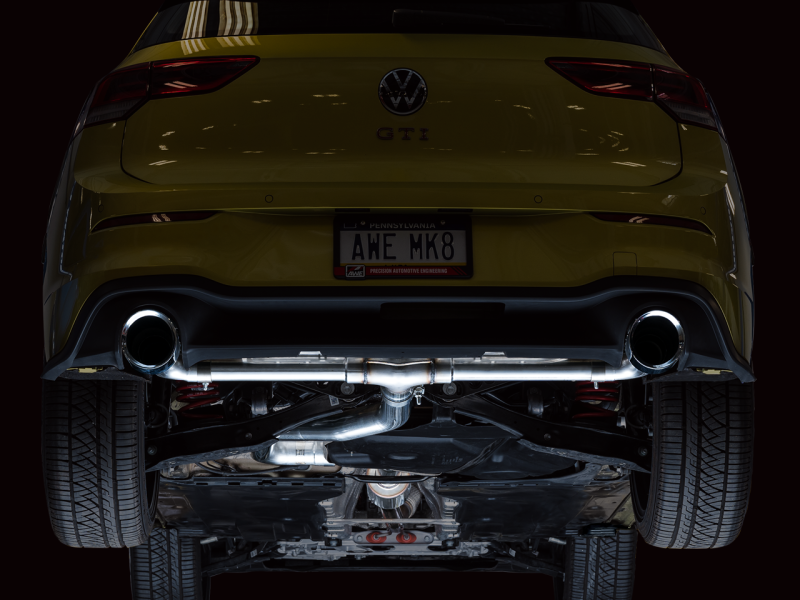AWE 2022 VW GTI MK8  Track Edition Exhaust - Chrome Silver Tips - Mammoth Racing -