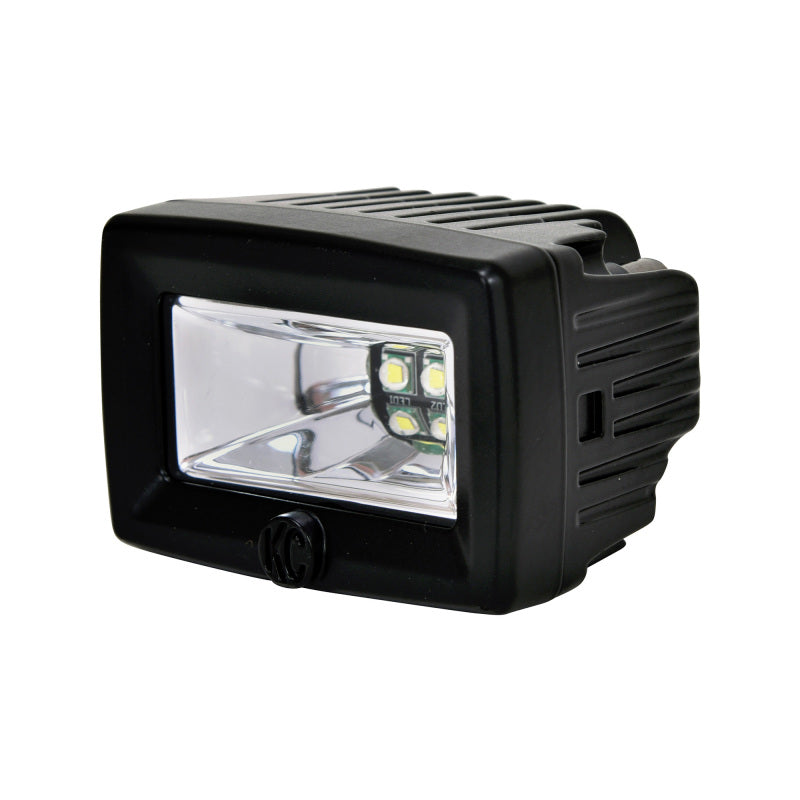 KC HiLiTES C-Series C2 LED 2in. Backup Area Flood Light 20w (Pair Pack System) - Black - Mammoth Racing -
