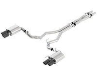 Borla 2018 Ford Mustang GT (A/T / M/T) 3in ATAK Catback Exhaust w/o Valves w/ Black Chrome Tips - Mammoth Racing -