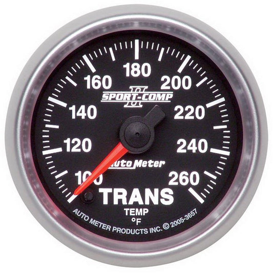 Autometer Sport-Comp II 52.4mm 100-260 Deg. F Transmission Temprature Gauge - My Store