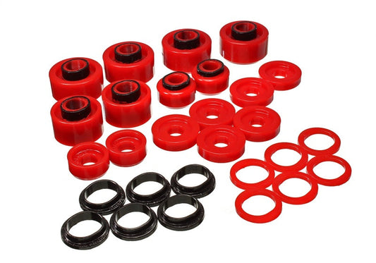 Energy Suspension 99-07 Ford F-250/F-350 SD 2/4WD Crew Cab Body Mount Set - Red - My Store