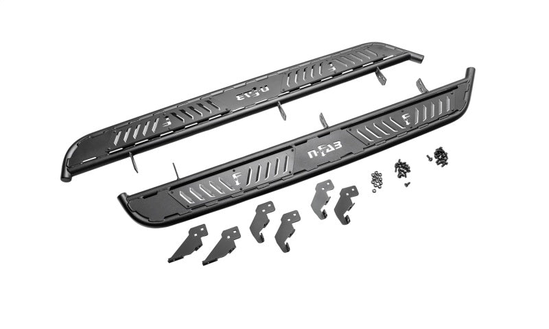 N-FAB 2021 Ford Bronco 4 Door Roan Running Boards - Textured Black - Mammoth Racing -