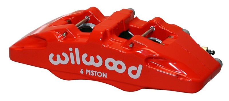 Wilwood Caliper-Forged Dynapro 6 5.25in Mount-Red-R/H 1.38/1.00/1.00in Pistons .81in Disc - Mammoth Racing -