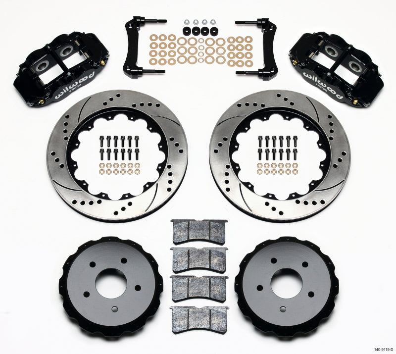 Wilwood Narrow Superlite 4R Rear Kit 14.00in Drilled 97-04 Corvette C5/z06 05-13 C6 - My Store
