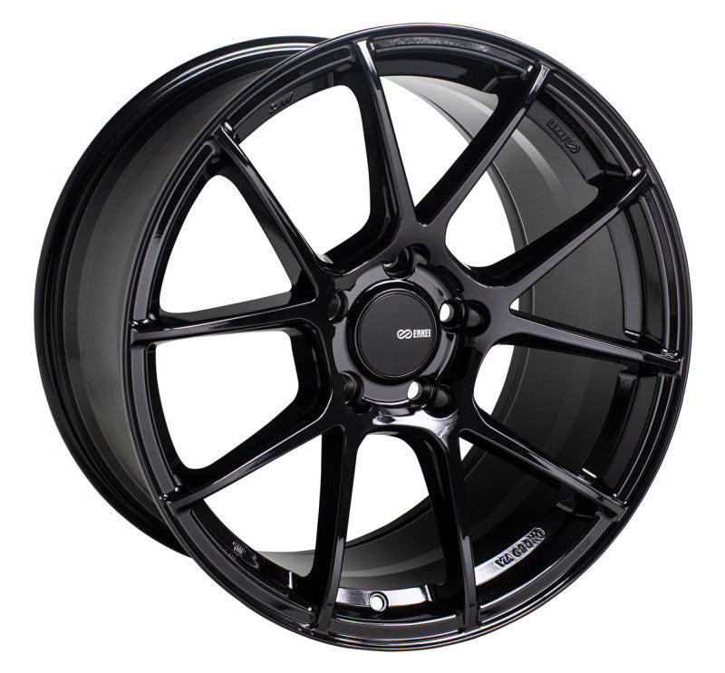 Enkei TS-V 18x8 5x114.3 45mm Offset 72.6mm Bore Gloss Black Wheel - Mammoth Racing -