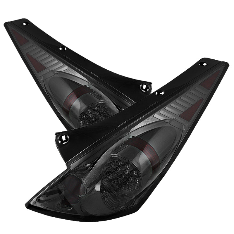 Spyder Nissan 350Z 03-05 LED Tail Lights Smoke ALT-YD-N350Z02-LED-SM - Mammoth Racing -