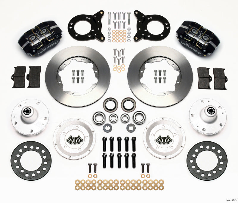 Wilwood Dynapro Dust-Boot Front Kit 11.00in 1965-1969 Mustang Disc & Drum Spindle - My Store