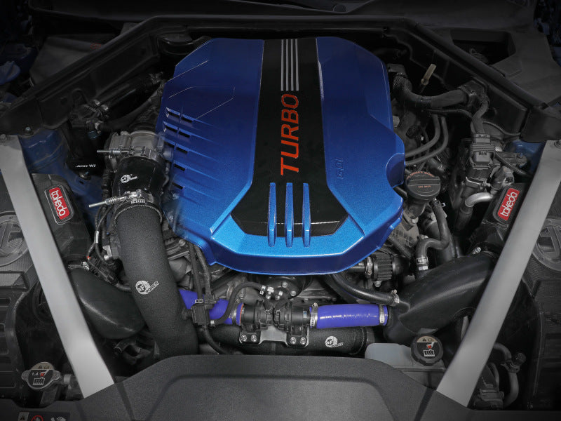 aFe Kia Stinger 18-22 V6-3.3L (tt) BladeRunner Hot Charge Pipe- Black - Mammoth Racing -
