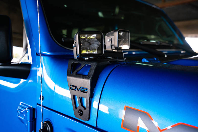 DV8 Offroad 20-22 Jeep JL 392/ Jeep JT Mojave Edition Dual Pod Light Mounts - Mammoth Racing -