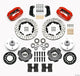 Wilwood Forged Dynalite Front Kit 10.75in Drilled Red 64-65 Mustang 6 Cylinder 4-lug - Mammoth Racing -