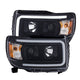 ANZO 2015+ GMC Canyon Projector Headlights w/ Plank Style Design Black w/ Amber - My Store